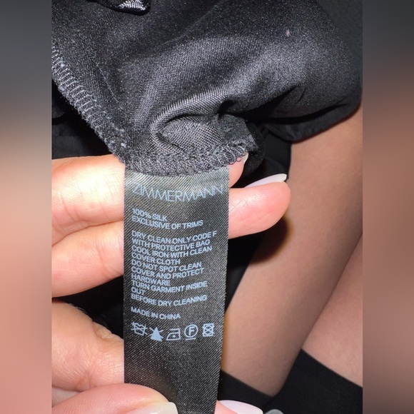 Zimmermann black silk wide leg pants - Picture 4 of 8